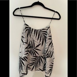 Mossimo palm print tank